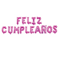 Vente chaude 16 pouces multi-couleurs Feliz Cumpleanos feuille ballon bannière espagnol joyeux anniversaire Globos De fête