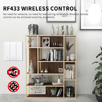 Interrupteur intelligent à bouton-poussoir Zigbee RF433 WiFi 10A, compatible bidirectionnel avec l'application Smart Life, commande vocale à distance