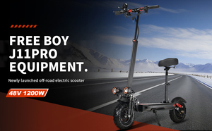 Patinete Eléctrico Inteligente Plegable de Dos Ruedas de Alta Calidad, Motor de 1200W, Batería de Litio de 48V 21AH, Alcance de 40-60km, Velocidad de 41-50km/h, J11PRO Long R - Product Image 2