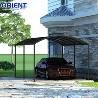 Abri de voiture en polycarbonate à design moderne et portable, auvent cantilever, garages
