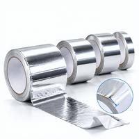 Pita Perekat Aluminium Foil Industri Ideal untuk Menyegel dan Memperbaiki Pipa HVAC Panas dan Dingin, Pita Aluminium Foil Dapur