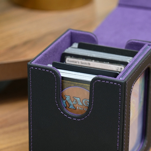 Porte-cartes personnalisé avec fenêtre transparente, boîte de rangement pour cartes à collectionner, design minimaliste - Product Image 3