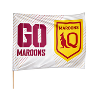 Promotion : Drapeaux personnalisés 2x3 pieds (40x60cm) pour extérieur, double face, sublimation, vierges, avec n'importe quel logo, drapeaux et bannières sur mesure
