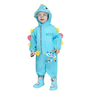 Enfants enfants poncho filles long manteau de pluie vêtements veste pantalon imperméable imperméable une pièce combinaison de pluie pour enfants