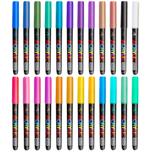 Marcadores Acrílicos con Punta <span class=keywords><strong>de</strong></span> Pincel, 240 Colores, Venta al por Mayor, <span class=keywords><strong>Rotuladores</strong></span> <span class=keywords><strong>de</strong></span> Pintura Acrílica a Base <span class=keywords><strong>de</strong></span> <span class=keywords><strong>Agua</strong></span>, Perfectos <span class=keywords><strong>para</strong></span> Arte y Manualidades - Product Image 1