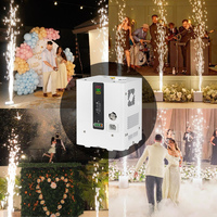 Fontaine de feux d'artifice sans fil à télécommande 350W, mini machine à étincelles froides avec batterie intégrée, format de poche pour mariages et fêtes