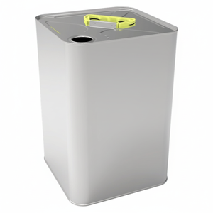 Square Metal <b>tin</b> container 11 Liter Oil <b>Storage</b> Container 198x198x293 mm - Product Image 2