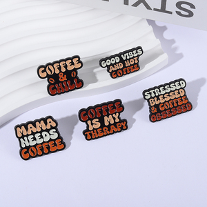 Tốt <span class=keywords><strong>Vibes</strong></span> và hot cà phê men pins Funny Báo Giá cà phê là của tôi điều trị Mama nhu cầu cà phê trâm cài ve áo huy hiệu đồ trang sức quà tặng - Product Image 2