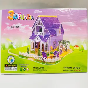 Vente en gros de jouets personnalisés pour enfants éducation de la petite enfance jouets de puzzle 3D faits à la main