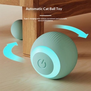 Mainan Kucing Otomatis Pintar Bercahaya, Bola Bergulir Tahan Gigitan, Bebas Debu, Perlengkapan Hewan Peliharaan - Product Image 2