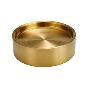 Sashimi Platter 304 Stainless Steel Round Insulated Plate For Seafood Sushi Hotel Meals - Product Image 1