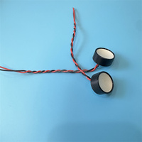 Transduser ultrasonik Piezo keramik piezoelektrik, transduser ultrasonik 3mhz 4mhz 7mhz