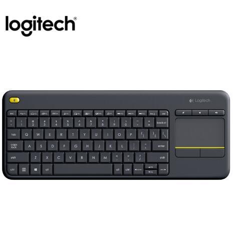 Logitech K400 Plus 2.4G Wireless Keyboard Gaming Laptop PC Gamer Original Ergonomics Touchpad Mini Unifying Receiver Computer TV
