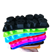 Bac à glaçons en silicone de qualité alimentaire sans BPA, 6 cavités, facile à démouler, décoration de fête d'Halloween, outils de bar pour cocktails whisky DIY