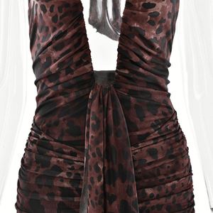 Vestido Feminino Casual Sem Mangas com Decote V Profundo e Alças Longas, Mini Vestido Frontal Curto, Disponível em 3 Cores, Tamanhos S-XL - Product Image 3