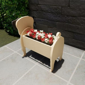 סיטונאי כלב עציץ צורת פאג צורת עציץ צמח מיכל עבור מקורה חיצוני חצר בעלי החיים קישוט - Product Image 2