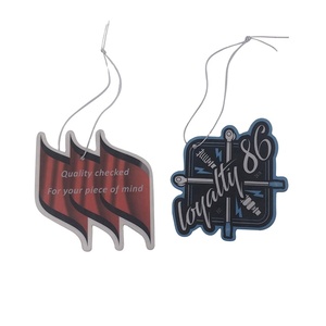 Diffuseur d'air pour voiture en papier suspendu personnalisé avec forme et logo sur mesure - Product Image 4