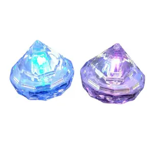 Motivo a diamanti Led Cube Glow Glow in The Dark Light Up cubetto di ghiaccio Led lampeggiante cubetti di ghiaccio per Bar Night Party decorazione banchetto
