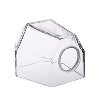 Abat-jour en verre transparent à ouverture latérale, couvercle de remplacement en verre pour luminaire suspendu