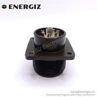 Connecteur circulaire mâle de haute qualité EnerGiz Electronics à 10 positions MS3102A 18 en alliage d'aluminium/alliage de cuivre