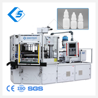 Servo économie d'énergie IBM petit plastique PP HDPE liquide flacon compte-gouttes moulage par injection-soufflage prix des machines de moulage