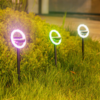 Lampes solaires de chemin en gros, 12 LED, lampes solaires rotatives d'extérieur, IP65, étanches, lampes solaires de jardin, lampes solaires de paysage d'extérieur
