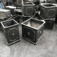 Vente en gros de pots et de jardinières de jardin en plein air Nouveau design en fibre de pierre pour usage domestique Application extérieure