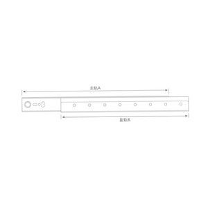Утолщенная сверхмощная двойная направляющая Выдвижная тележка для шкафа - Product Image 4