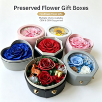 Boîte Cadeau de Roses Éternelles Faite à la Main, Longue Durée (3-5 Ans) – Idéale pour Maman, Petite Amie, Fête des Mères, Remise de Diplôme, Saint-Valentin, Nouvel An, Thanksgiving