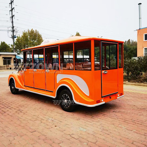 Hot Sale Electric Classic Vintage Sightseeing Vehicle <b>72V</b> Lithium <b>Battery</b> Retro Bus for Tourism Park Resort - Product Image 2