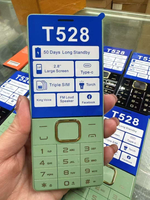 Téléphone portable basique T528 GSM 2G en gros à prix abordable avec clavier, triple SIM et radio pour les distributeurs en Afrique
