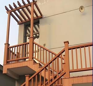 Tùy chỉnh nhựa lan can gỗ cho khu vườn danh lam thắng cảnh điểm công viên boardwalks guardrails gỗ nhựa tay vịn hàng rào - Product Image 5