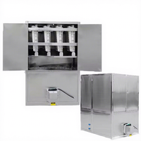 Machine à glaçons Coldsmart Cube, 1 tonne, 2 tonnes, 3 tonnes par jour, en acier inoxydable, pour les chaînes de restaurants de restauration rapide