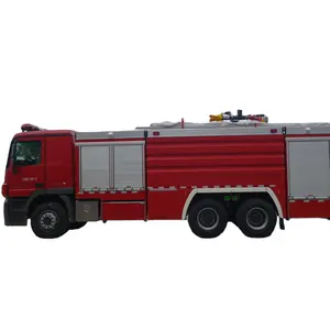 상하이 Jindun 12.5 톤 고급 6X4 섀시 단일 캐빈 거품 화재 트럭