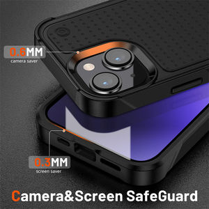 Coque de téléphone hybride robuste pour <span class=keywords><strong>iPhone</strong></span> 16 15 14 Plus 13 <span class=keywords><strong>12</strong></span> 11 Pro XS Max 7 8 SE cadre en plastique dur + housse en TPU - Product Image 2