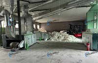 Machines de recyclage et de cardage pour les déchets textiles, les vêtements en jean, les déchets de tapis, pour transformer les déchets en fibres de filature