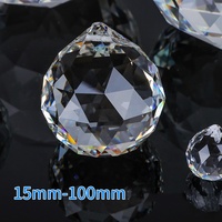 Lampe suspendue boule de cristal coloré avec trous, fabrication artisanale, vente en gros, 15mm 20mm 30mm 40mm 50mm 60mm