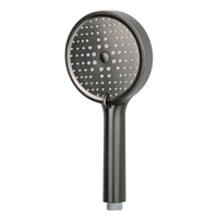 Ensemble de douche gris brossé de luxe, système de robinetterie de douche personnalisé couleur gris anthracite avec logo