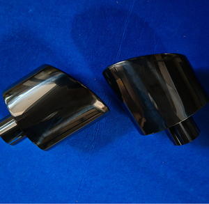 Embout d'échappement de voiture ovale Silencieux de voiture en acier inoxydable 304 Gorge de queue noire pour <span class=keywords><strong>Audi</strong></span> - Product Image 4