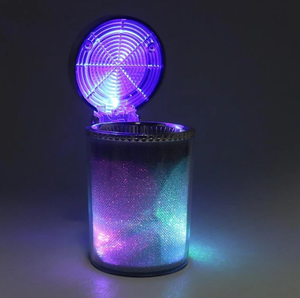 Offre Spéciale gros nouveau style conception créative moderne unique brillant dans l'obscurité led tabac voiture cendrier cendrier - Product Image 5