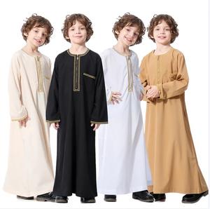 Nueva Ropa Árabe Musulmana para Niños de Dubái 2024, Abaya, Caftán, Túnicas Islámicas, Ropa de Ramadán, Caftanes Árabes de Omán y Catar, Disfraz Infantil - Product Image 1