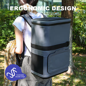 Sac à dos isotherme double couche 2-en-1, sac isotherme souple résistant à l'eau avec zone de rangement étanche en bas pour les aventures en plein air - Product Image 5