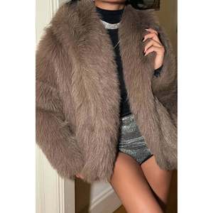 Parka de piel de oveja recubierta de visón, larga, con cierre de botones de una sola fila, estampado de algodón auténtico teñido, talla grande, visón corto - Product Image 1