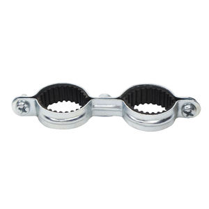 M7 Metric Carbon Steel <b>Thickness</b> 0.8/1.0mm One <b>Ring</b> Throat Hoop Pipe Clamp with Rubber Galvanized - Product Image 5