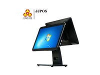 Terminales POS de Pantalla Táctil Capacitiva Dual de 15 Pulgadas, Windows/Android, Caja Registradora para Comercio Minorista y Restaurantes, Gran Venta