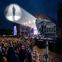 Projecteur LED DMX512 1200W, étanche IP65, avec IRIS, Gobo et filtre de couleur pour théâtre, concert et événements extérieurs