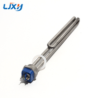 LJXH Élément de chauffe-eau électrique en acier inoxydable 304 Type pliable à vis 1 pouce BSP/NPT Filetage DN25 1KW/2KW/3KW/4KW/6KW