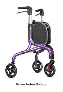 Déambulateur pliant à 3 roues en aluminium de luxe, portable, facile à plier et à ranger, pour personnes âgées TRB01 - Product Image 3