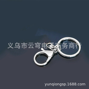 Porte-clés double anneau 30 mm en alliage de zinc plaqué, accessoire de bijouterie durable pour usage promotionnel DIY - Product Image 2