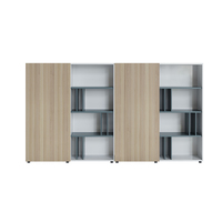 Système de bureau commercial en bois de luxe moderne nouveau design armoire de rangement de fichiers de meubles bibliothèque affichage étagère
